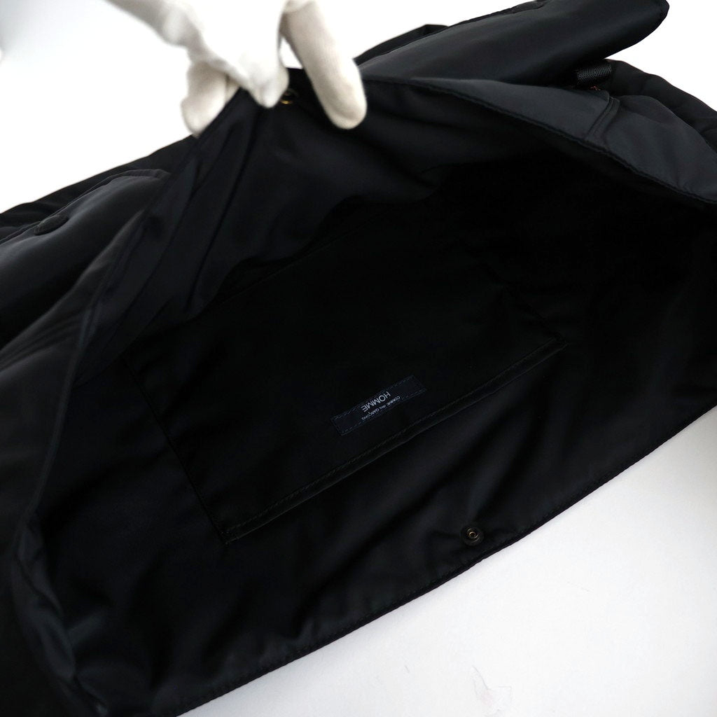 ナイロンツイル マルチポケットショルダーバッグ #BLACK [HR-K207-051]