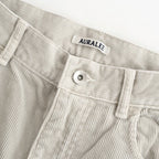 GARMENT-DYED FINX CORDUROY 5P WIDE PANTS #WHITE KHAKI [A26SP02FX]
