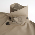 LIGHT WOOL MAX GABARDINE COAT #KHAKI BEIGE CHAMBRAY [A26SC06MG]