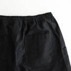 綿サテンイージーパンツ #BLACK [HP-P013-051]