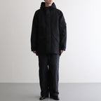 綿ナイロンウェザー×エステルタッサー ジャケット #BLACK [HN-J025-051]