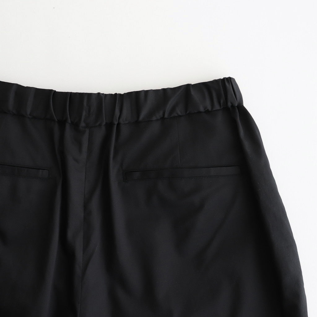 Silicon Poplin Two Tuck Easy Pants #BLACK [GM251-40148]