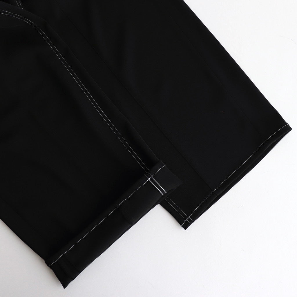 3PLEATED WIDE-LEG TROUSERS #CARBON BLACK [YK25SS0908P]