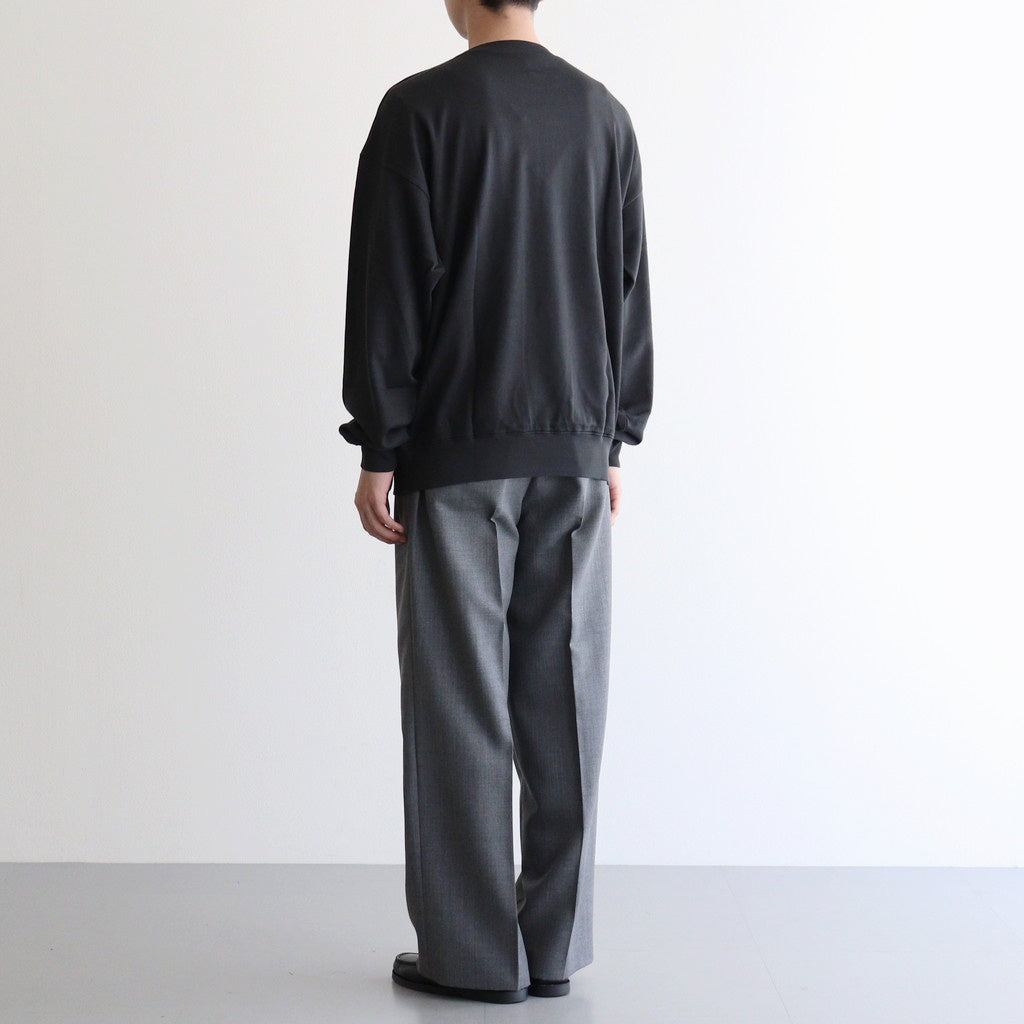 SUPER HIGH GAUGE SWEAT P/O #INK BLACK [A25AP02CU]
