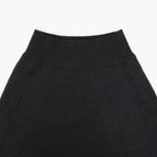 SUPER FINE WOOL KNIT SKIRT #TOP BLACK [A26AS06TJ]