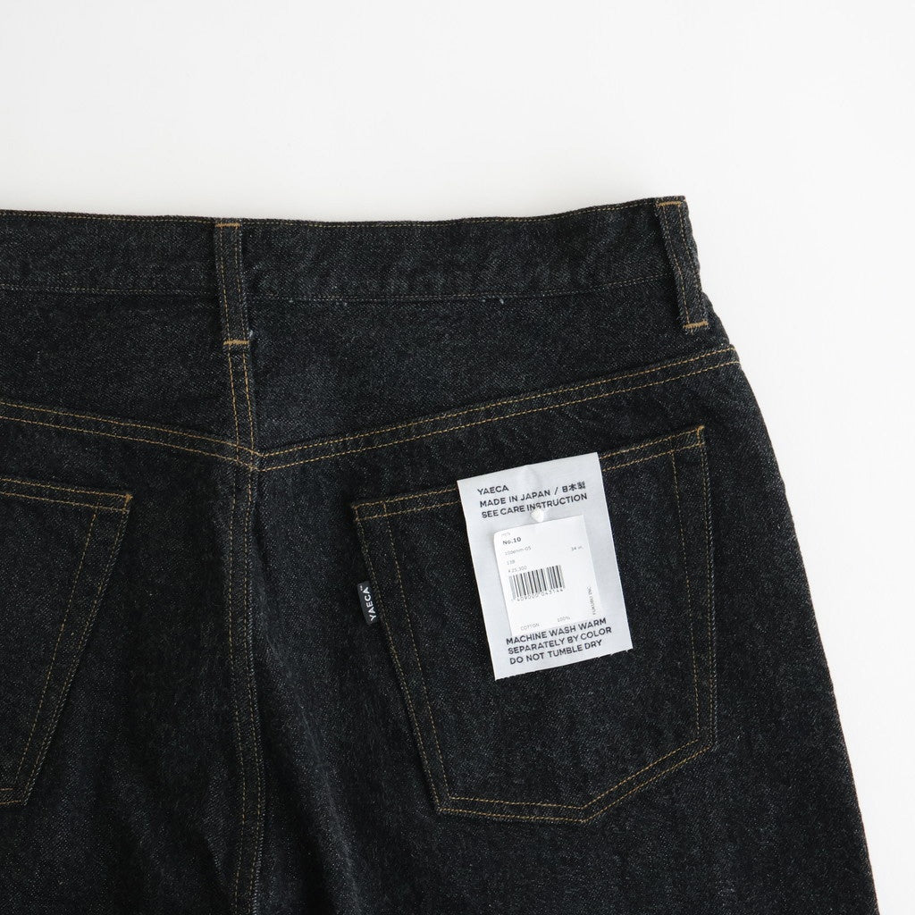 DENIM PANTS - WIDE TAPERED #black [10-13B]