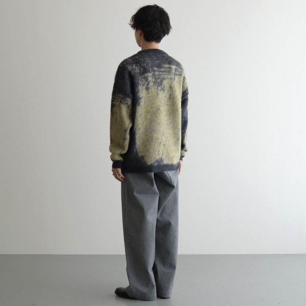 JACQUARD MOHAIR SWEATER #YELLOW [YK24FW0815S]