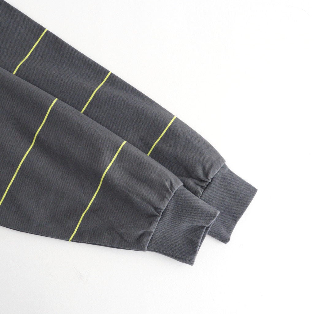 PIN BORDER L/S TEE #GRAY×YELLOW [FSC261-70261]