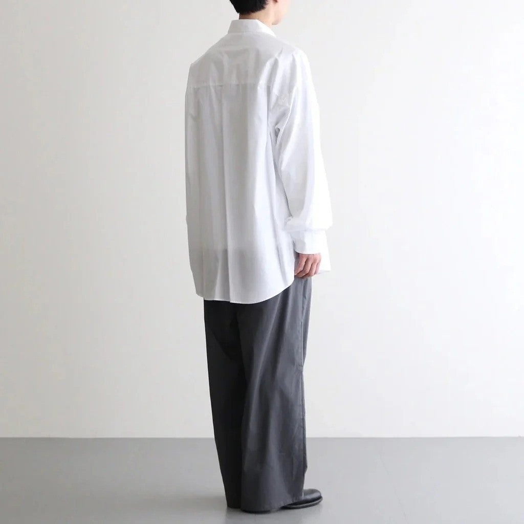 Broad L/S Oversized Regular Collar Shirt #WHITE [GM261-50001B]
