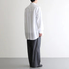 Broad L/S Oversized Regular Collar Shirt #WHITE [GM261-50001B]