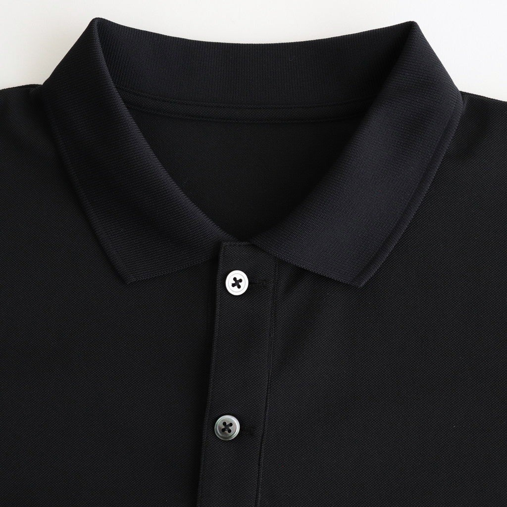 DRY PIQUE JERSEY S/S POLO #BLACK [FSC263-70036]