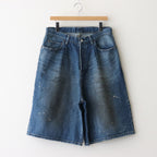 BAGGY DENIM SHORTS #INDIGO [ST.1238]