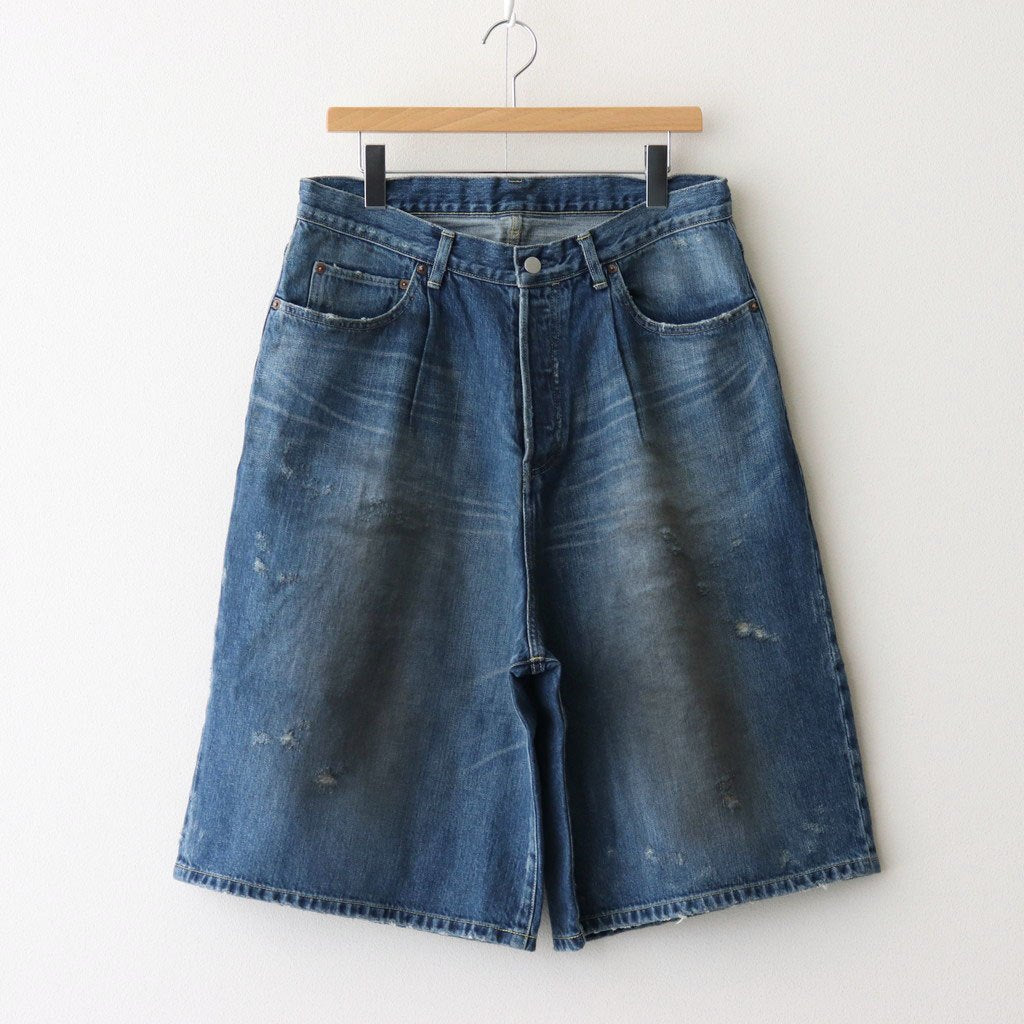 BAGGY DENIM SHORTS #INDIGO [ST.1238]