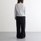 LINEN 14G Pull Over #LIGHT GREY [I26SS-K3]