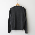 LIGHT CASHMERE KNIT V-NECK P/O #CHARCOAL [A25AV03CJ]