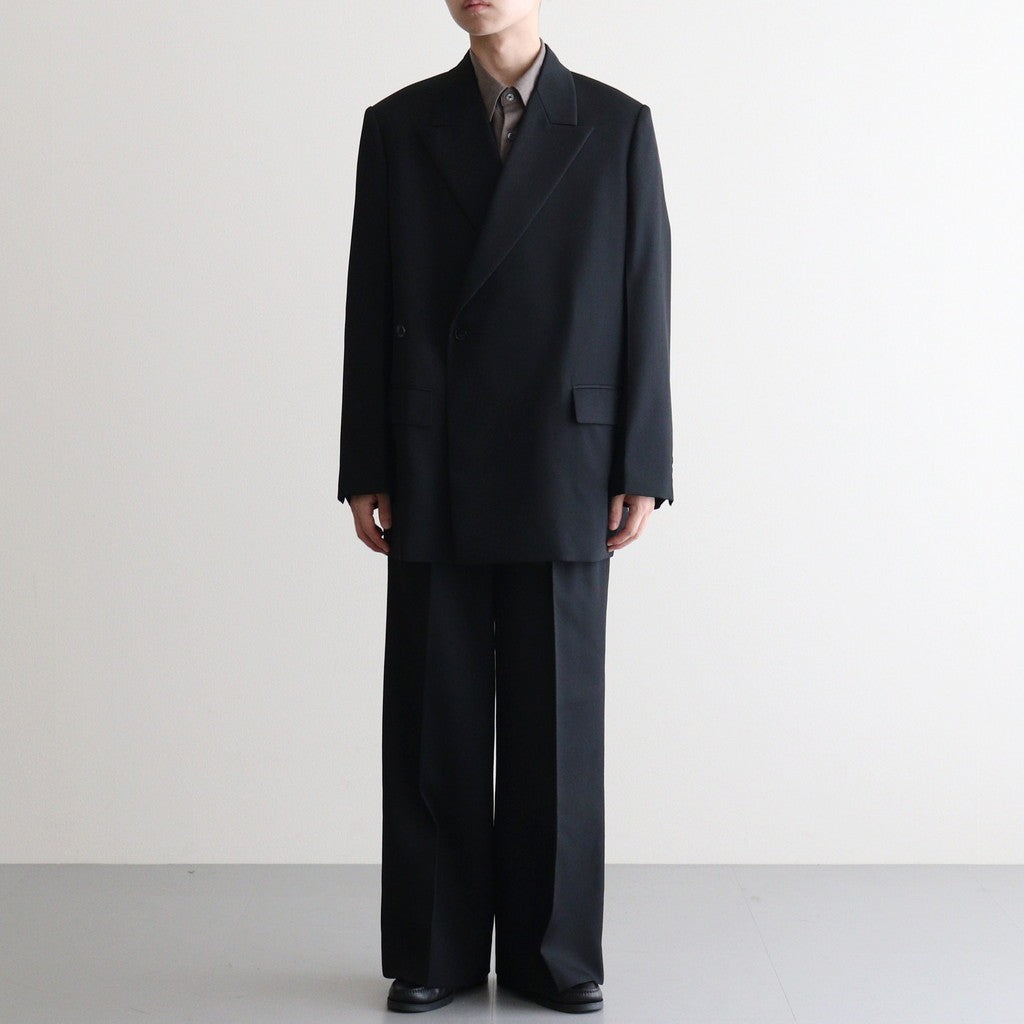 3pleated Wide-leg Trousers #BLACK [YK25FW01051P]