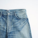 SELVEDGE FADED HEAVY DENIM WIDE PANTS #FADED INDIGO [A26AP02DH]