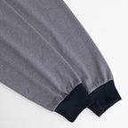 MICRO BORDER L/S TEE #WHITE×NAVY [FSC251-70114]