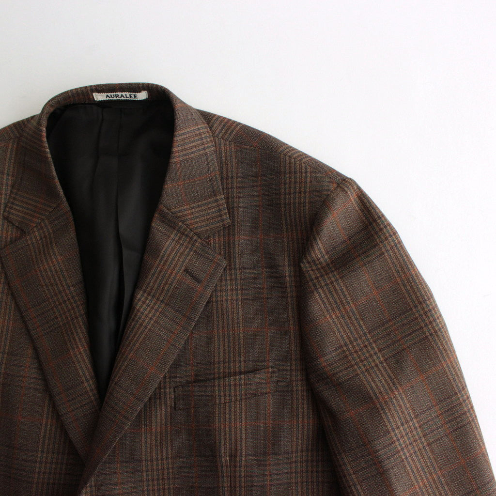 BLUEFACED WOOL CHECK JACKET #BROWN CHECK [A24AJ01CB]