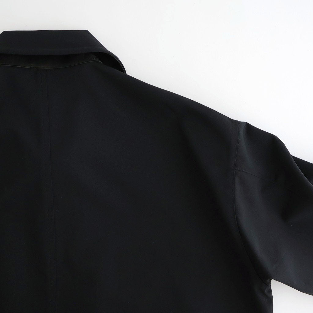 WOOL MAX CANVAS BLOUSON #BLACK [A26SB02WC]