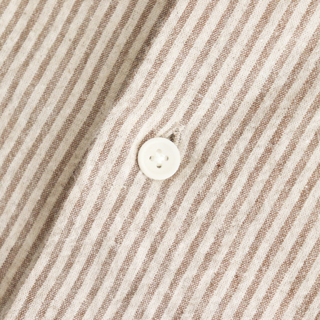 BUTTON SHIRT PULLOVER #brown-st [45110]