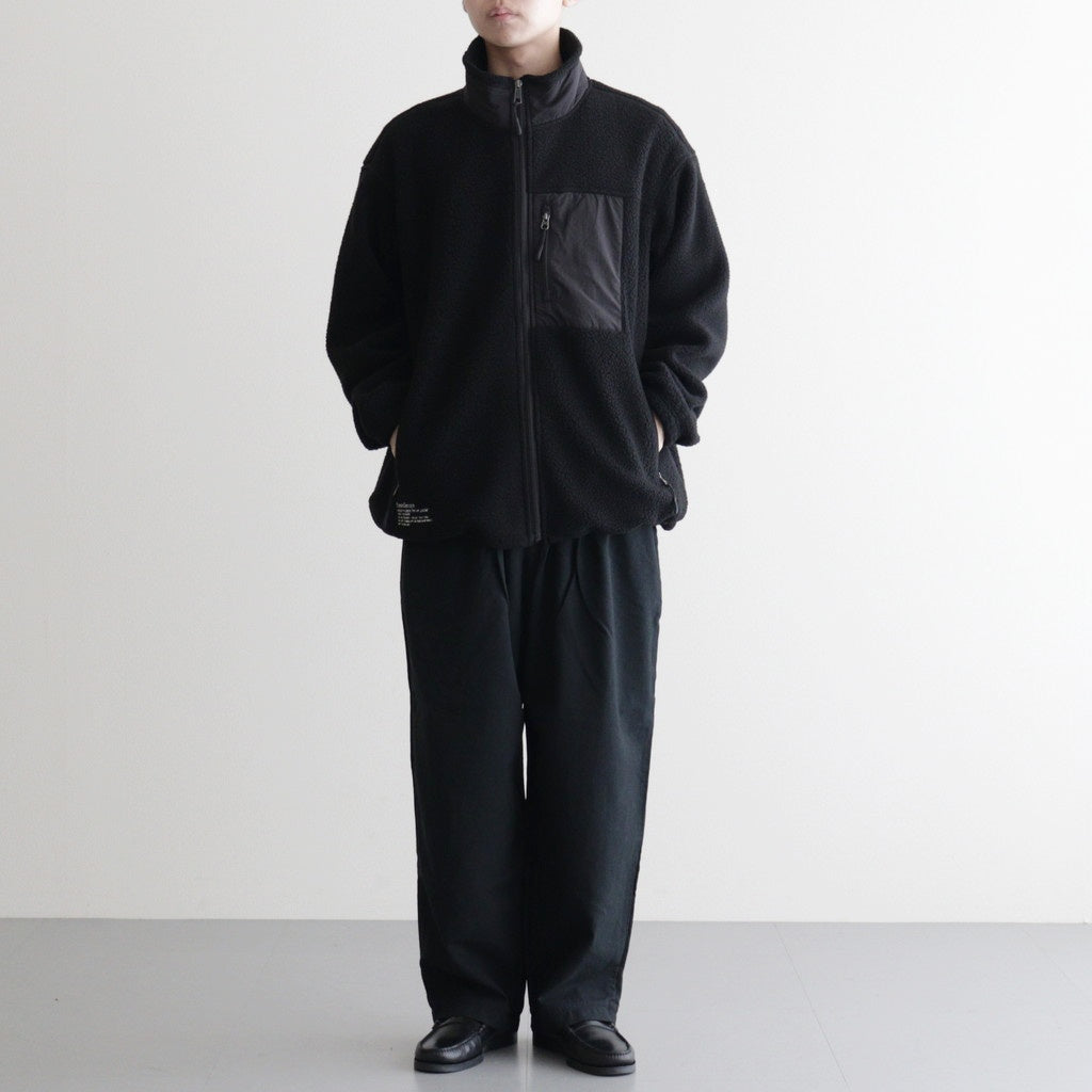 HEAVY FLEECE ZIP-UP JACKET #BLACK [FSC253-30191]
