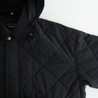 ナイロンタッサーキルトコート #BLACK [HP-J026-051]