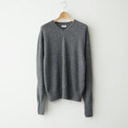 Baby Alpaca V-neck Sweater #M.Gray [YK26FW01379S]