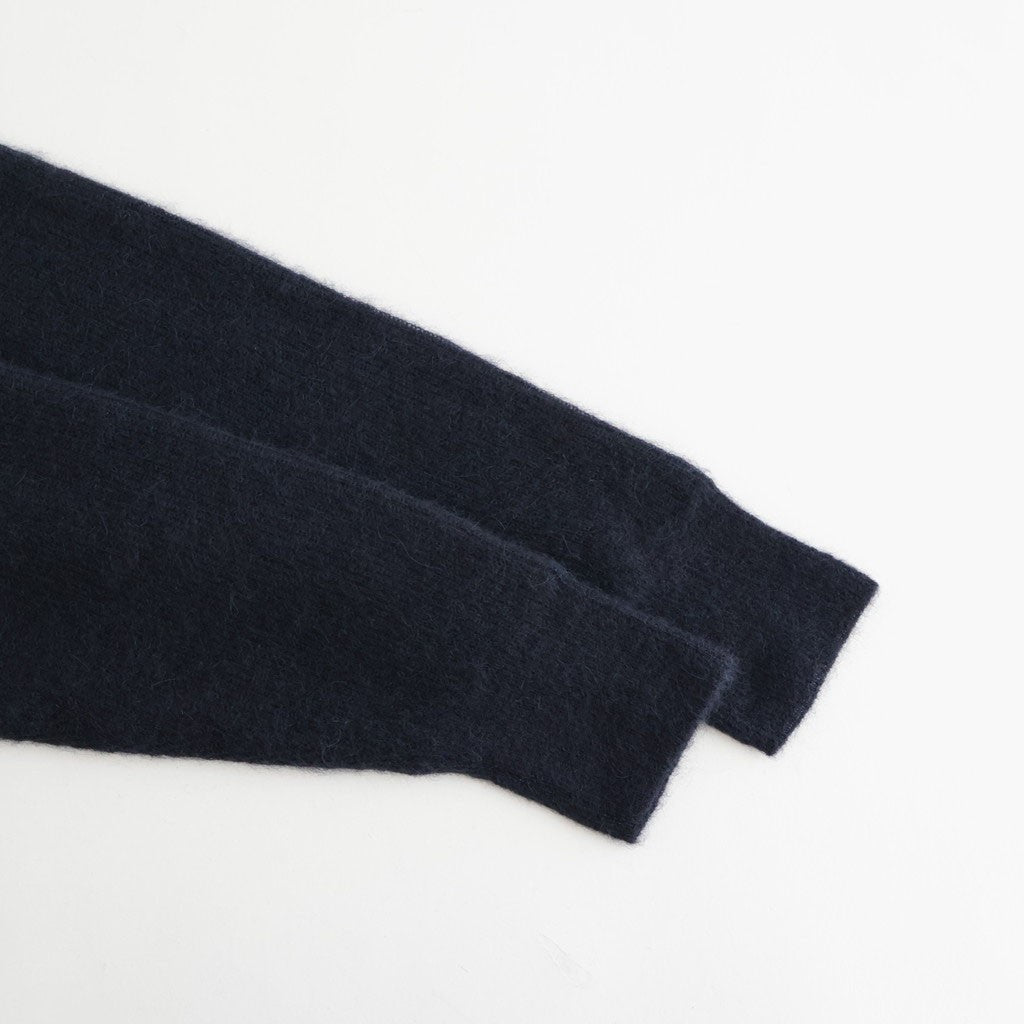 BABY SURI ALPACA SHEER KNIT V-NECK P/O #NAVY [A26AV03AK]