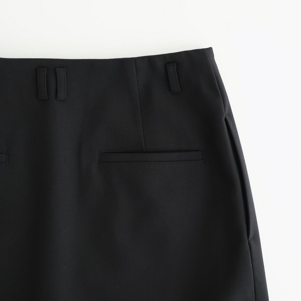 Twill Wrap Skirt #BLK [12520802]