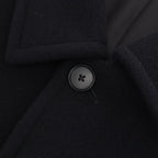 SUPER FINE WOOL MOSSER SOUTIEN COLLAR COAT #BLACK [A25AC01WM]