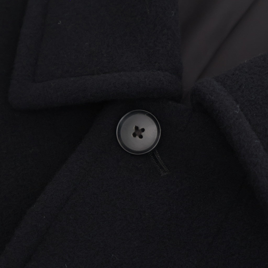 SUPER FINE WOOL MOSSER SOUTIEN COLLAR COAT #BLACK [A25AC01WM]