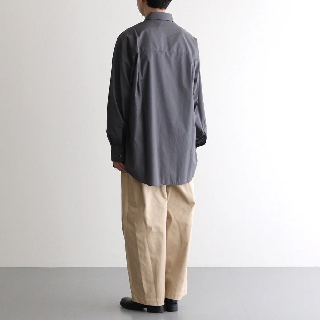 Broad L/S Oversized Regular Collar Shirt #C.GRAY [GM253-50001B]