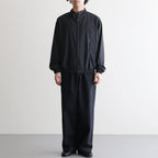 ULTRA FINE TROPICAL WOOL ZIP BLOUSON #TOP CHARCOAL [A26SB01MT]