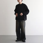 綿天竺 セーター #BLACK [HO-N001-051]