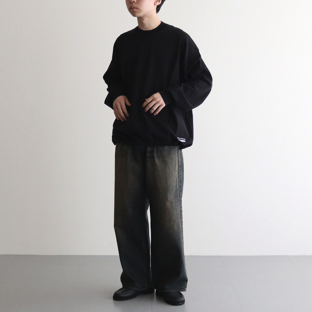 綿天竺 セーター #BLACK [HO-N001-051]