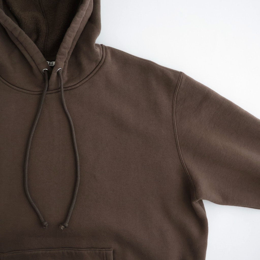 SMOOTH SOFT SWEAT P/O PARKA #DARK BROWN [A26AP01TU]