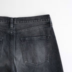 LOOSE DENIM PANTS #BLACK [ST.1566]