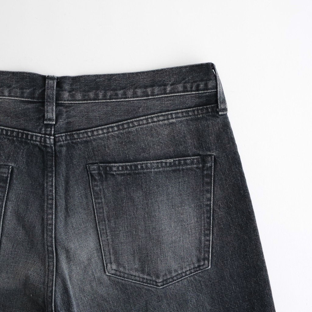 LOOSE DENIM PANTS #BLACK [ST.1566]