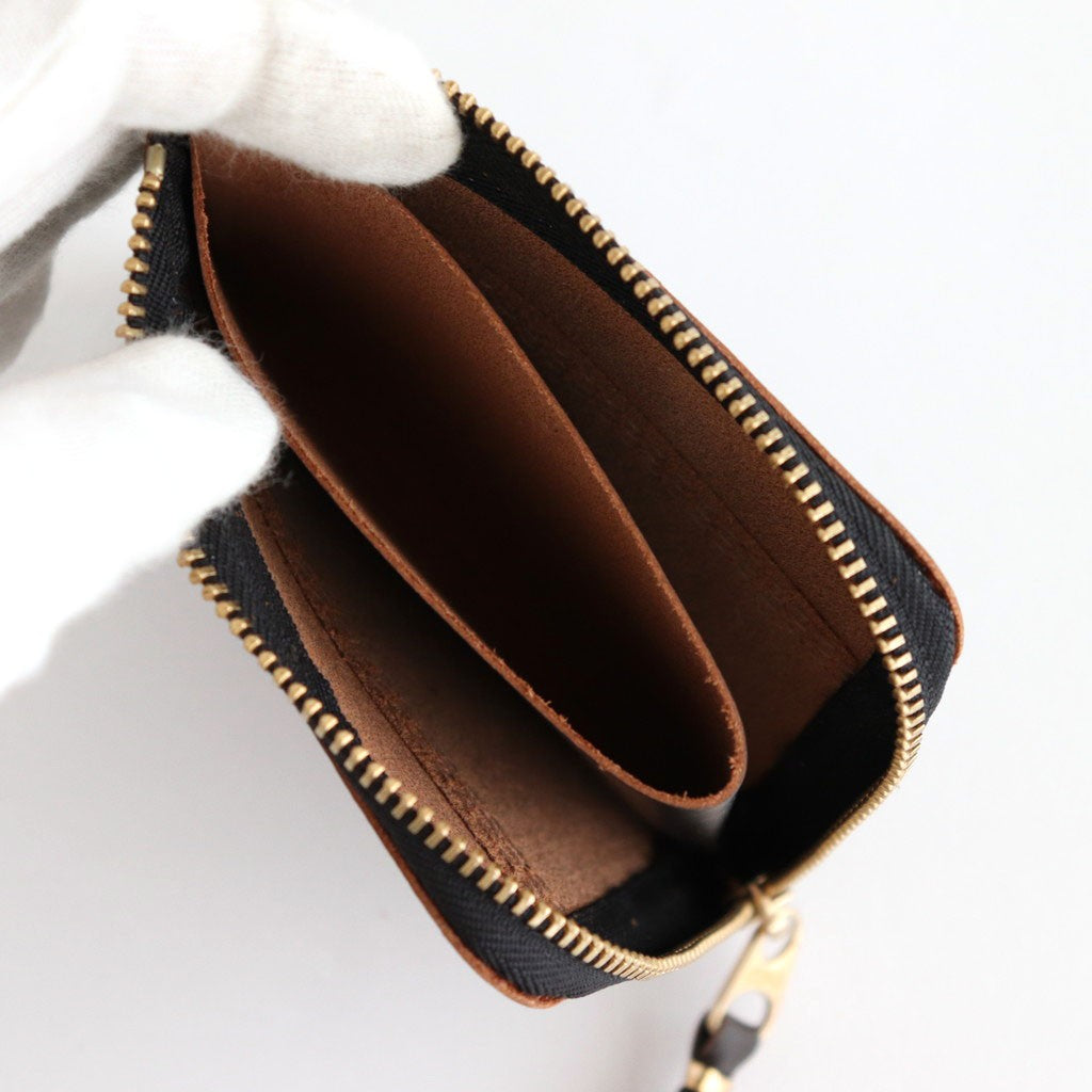 L字型ZIP財布 - TRIPLE STITCH #Brown [8Z-S310-051]