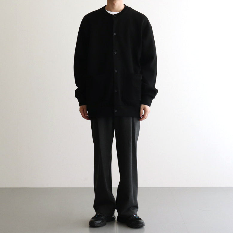 綿度詰天竺×ワッフル カーディガン #BLACK [HN-T006-051] – ciacura