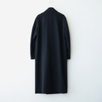 SUPER FINE WOOL MOSSER DOUBLE-BREASTED COAT #BLACK [A26AC04WM]