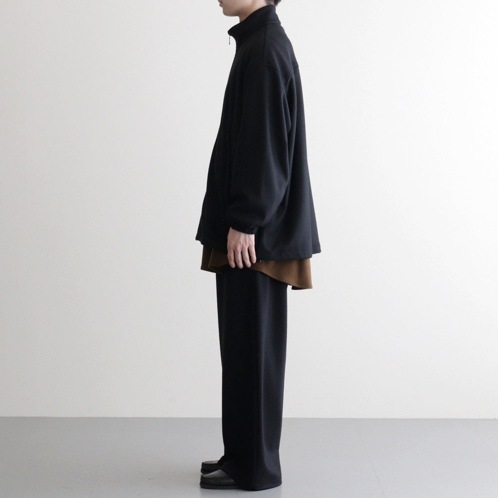 Wool Smooth Flannel Track Blouson #BLACK [GU253-30220B]