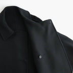 Wool Cashmere Double Breasted Rever Coat #Black [YK26FW01317C]