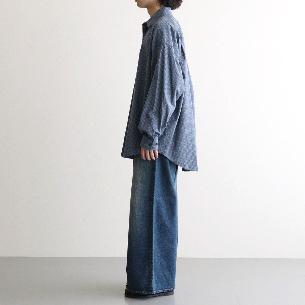 Used Denim Baggy Pants #DARK BLUE [ID-PT53]