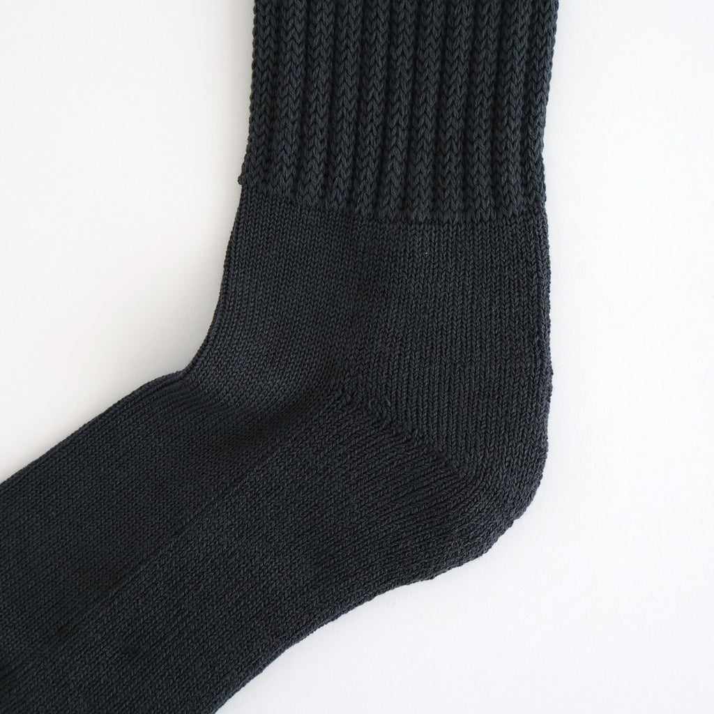 LOOSE PILE CREW SOCKS #CHARCOAL [R1334-AW25]