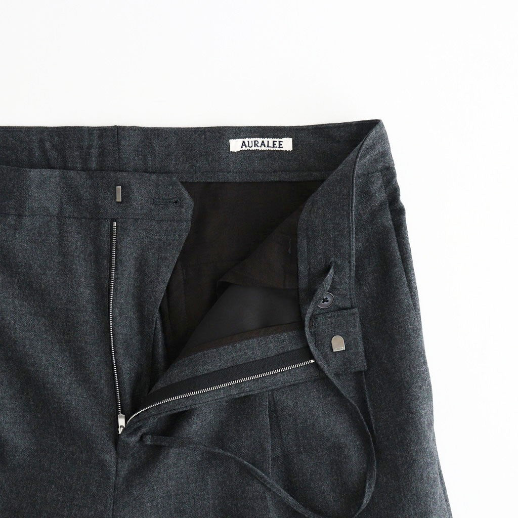 SUPER LIGHT WOOL TWO-TUCK SLACKS #TOP CHARCOAL [A26AP05OS]