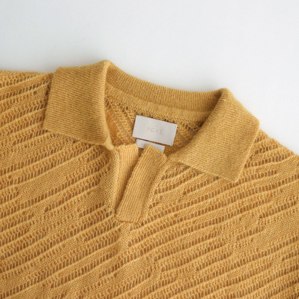 SILK MOHAIR PULLOVER SWEATER #YELLOW [YK24SS0671S]