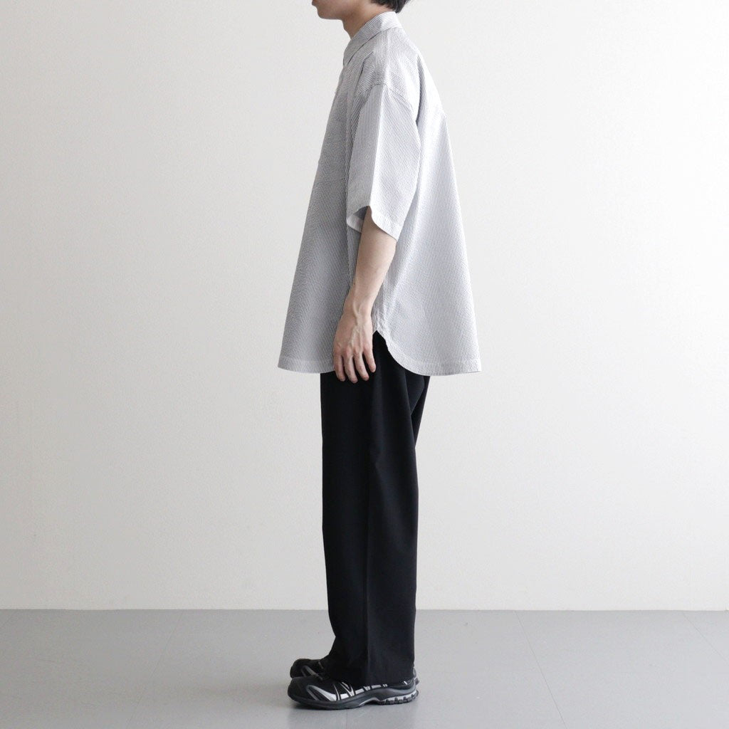 SEERSUCKER S/S B.D SHIRT #WHITE×NAVY [FSC261-50228]