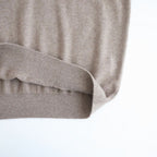 BABY CASHMERE KNIT TURTLE #NATURAL BROWN [A26AT03BC]